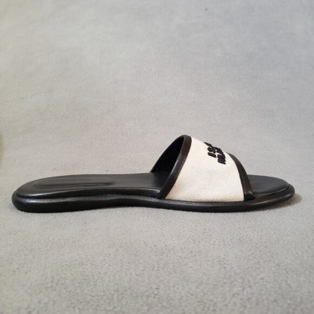 Isabel‎ Marant Vikee Slides in Ecru & Black Size 39/9 Casual Designer - Picture 9 of 16